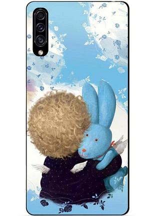 Силиконовый чехол бампер для samsung a30s 2019 galaxy a307f с рисунком зайка гапчинская