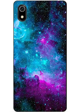 Чехол силиконовый для xiaomi redmi 7a с рисунком галактика