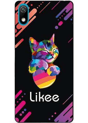 Силиконовый бампер чехол для huawei y5 2019 с рисунком likee