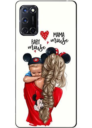 Силіконовий бампер чохол для oppo a52 з малюнком mouse