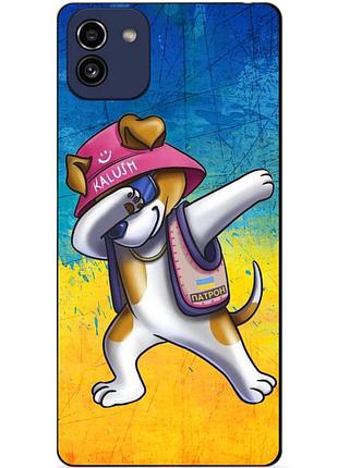 Силіконовий бампер чохол для samsung a03 з малюнком пес патрон калуш