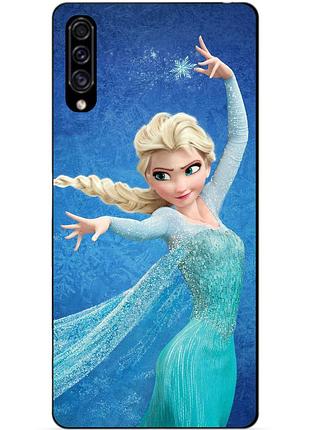 Силиконовый чехол бампер для samsung a30s 2019 galaxy a307f с рисунком эльза