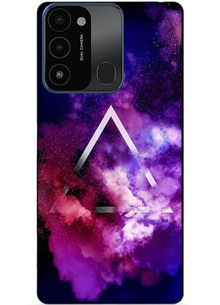 Силіконовий бампер чохол для tecno spark go 2022/spark 8c з малюнком космос