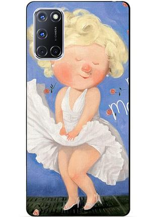 Силиконовый бампер чехол для oppo a72 с рисунком гапчинская монро