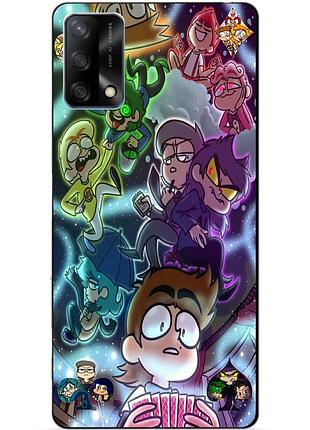 Силиконовый бампер чехол для oppo a74 с картинкой 13 карт