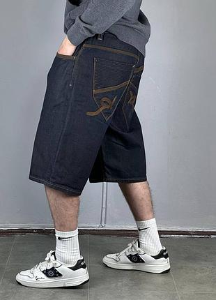 Rocawear short бегги шорты джинсовые шорти джинсові котонові деним классические класичні джинси джинсы штаны винтаж рокавир скейт реп baggy