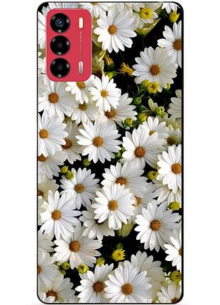 Силіконовий бампер чохол для zte blade v40 vita з малюнком ромашки