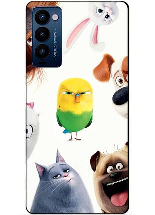Силиконовый бампер чехол для tecno camon 18p с картинкой тждж