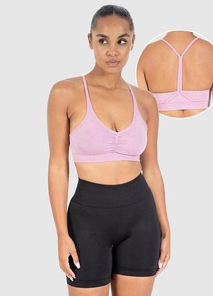 Smilodox спортивный топ бра бюстгальтер 
сиреневого цвета 
teveo prozis oysho nike puma lululemon under armour