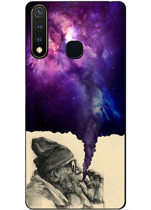 Силиконовый бампер чехол для vivo y19 с рисунком дед космос