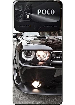 Силіконовий бампер чохол для xiaomi poco c40 з картинкою dodge