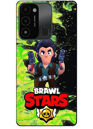 Силіконовий бампер чохол для tecno spark go 2022/spark 8c з героєм бравл силова ліга нокаут кольт