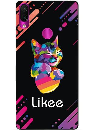 Силіконовий чохол для xiaomi redmi 7 з малюнком likee
