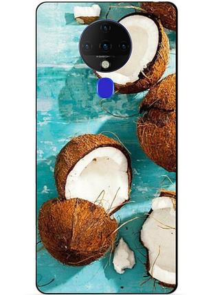 Силіконовий бампер чохол для tecno spark 6 з малюнком кокоси