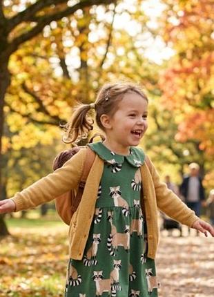 Платье на девочку в енотики lindex 4-5 лет