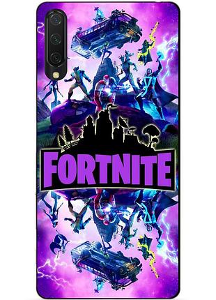 Силиконовый бампер чехол для xiaomi mi 9 lite с рисунком fortnite marvel