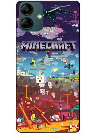 Силіконовий бампер чохол для samsung a04 з грою minecraft