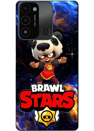 Силиконовый бампер чехол для tecno spark go 2022/spark 8c космический бравл герои нита