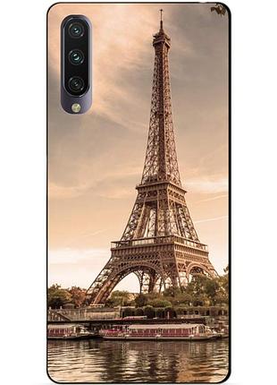 Чехол силиконовый для xiaomi mi a3 с рисунком париж