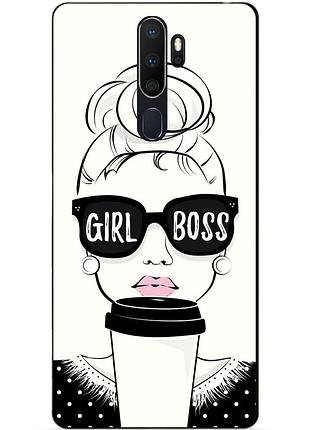 Силіконовий бампер чохол для oppo a5 2020 з малюнком girl boss