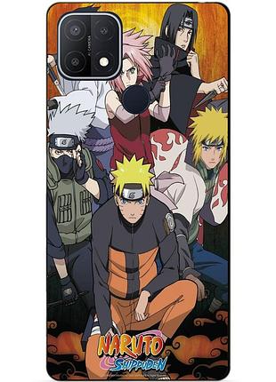 Силіконовий бампер чохол для oppo a15 a15s з малюнком аніме naruto