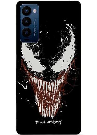 Силиконовый бампер чехол для tecno camon 18p с картинкой веном