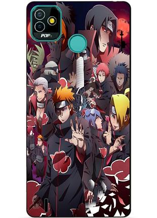 Силіконовий бампер чохол для tecno pop 5 (bd2) з малюнком наруто аніме