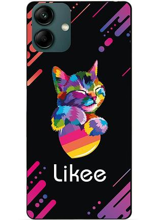 Силіконовий бампер чохол для samsung a04 з малюнком likee