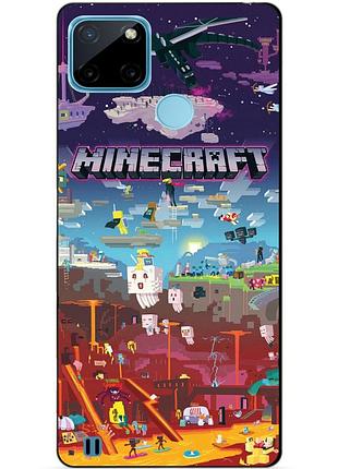 Силіконовий чохол бампер для realme c21y/c25y гра minecraft