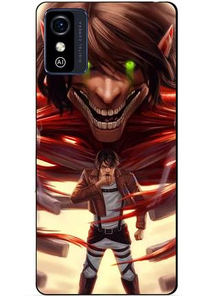 Силіконовий бампер чохол для zte blade l9 з малюнком attack on titan