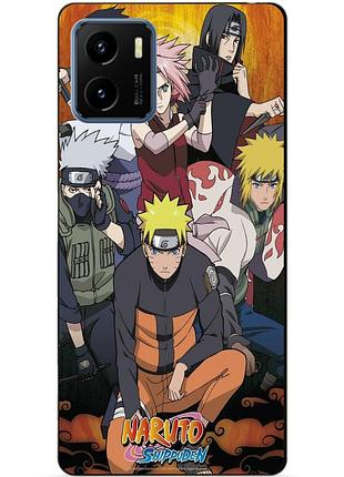 Силиконовый бампер чехол для vivo y15s с рисунком naruto аниме