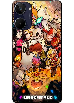 Силиконовый чехол бампер для realme 10 с рисунком андертейл undertale