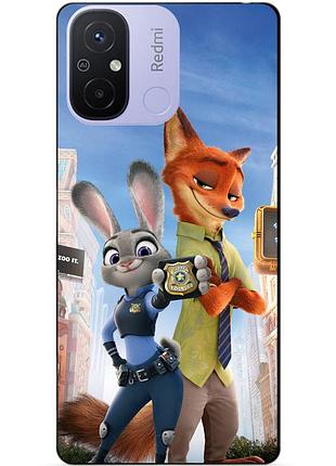Силіконовий бампер чохол для xiaomi redmi 12c з малюнком джуді зверополіс