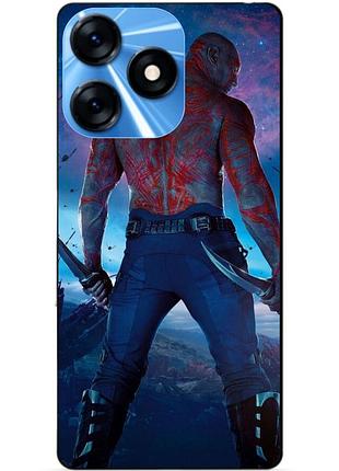Силіконовий чохол бампер для tecno spark 10 з малюнком дракс стражі галактики drax