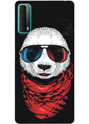 Силиконовый бампер чехол для huawei p smart 2021 с рисунком панда
