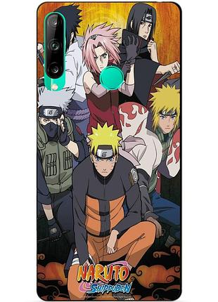 Силиконовый чехол бампер для huawei p40 lite e с рисунком naruto