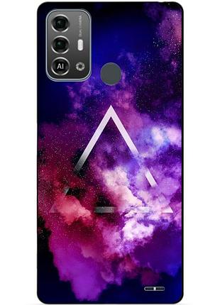 Силіконовий бампер чохол для zte blade a53 pro з малюнком космос галактика