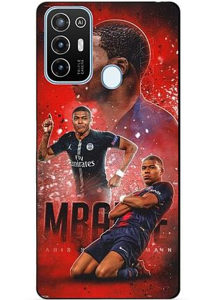 Силіконовий бампер чохол для zte blade a52 з малюнком маппе psg