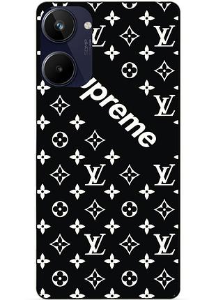 Силіконовий чохол бампер для realme 10 з малюнком суприм