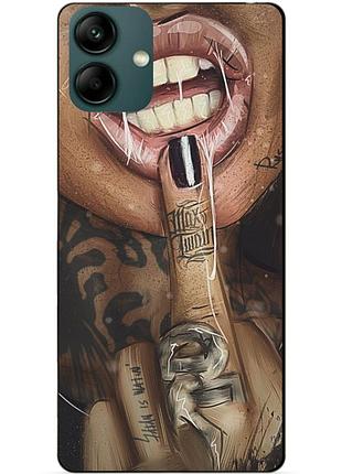 Силіконовий бампер чохол для samsung a04 з малюнком swag