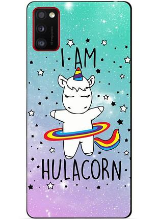 Силіконовий бампер чохол для samsung a41 galaxy a415f з малюнком єдиноріг