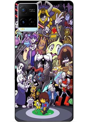 Силиконовый бампер чехол для vivo y21 / y33s с картинкой undertale андертейл