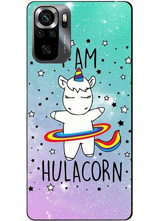 Силиконовый бампер чехол для xiaomi poco m5s с рисунком единорог