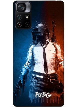 Силіконовий бампер чохол для xiaomi poco m4 pro 5g з малюнком pubg