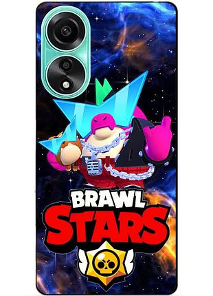 Силиконовый чехол бампер для oppo a78 с героем космический бравл базз