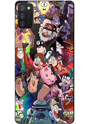 Силіконовий бампер чохол для samsung a02s galaxy a025f з малюнком gravity falls