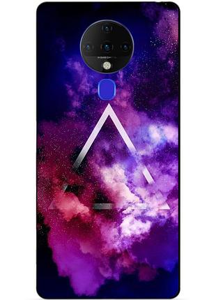 Силіконовий бампер чохол для tecno spark 6 з малюнком космос