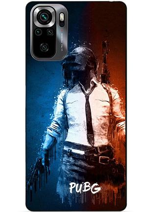 Силиконовый бампер чехол для xiaomi poco m5s с рисунком pubg