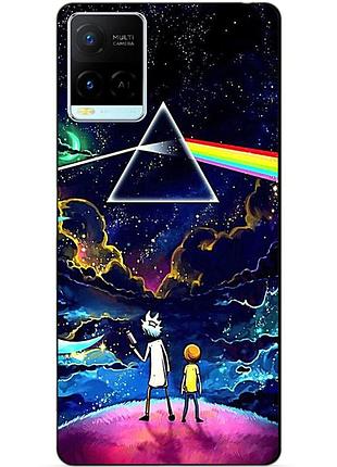 Силіконовий бампер чохол для vivo y21 / y33s з малюнком рік і морті rick and morty