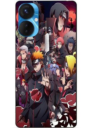 Силиконовый бампер чехол для tecno spark 9 pro с рисунком наруто аниме naruto